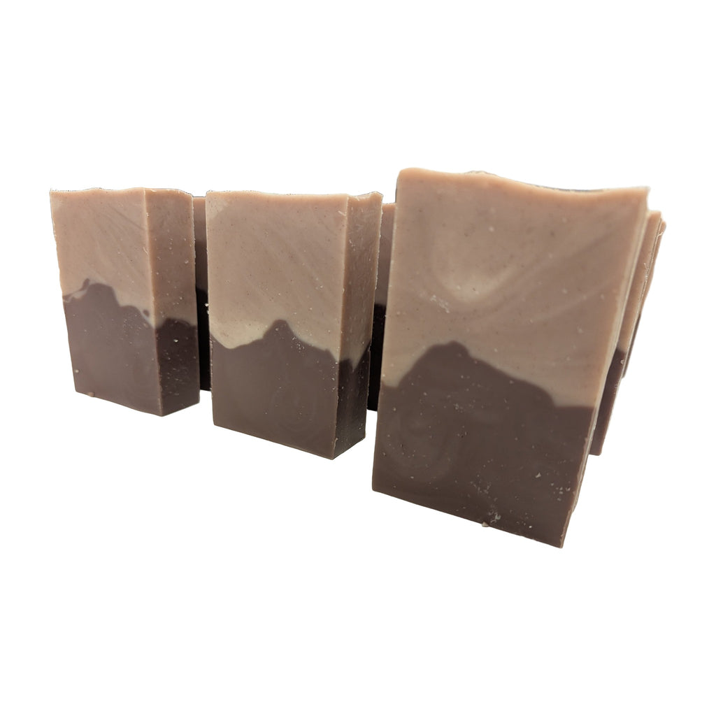 Freshly cut Mountain Majesty bars lined up to cure